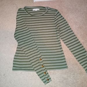 Green striped longsleeve
